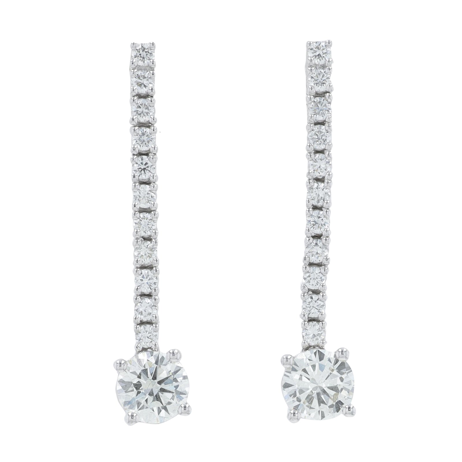 18K WG 2.01 CTW Diamond Earrings