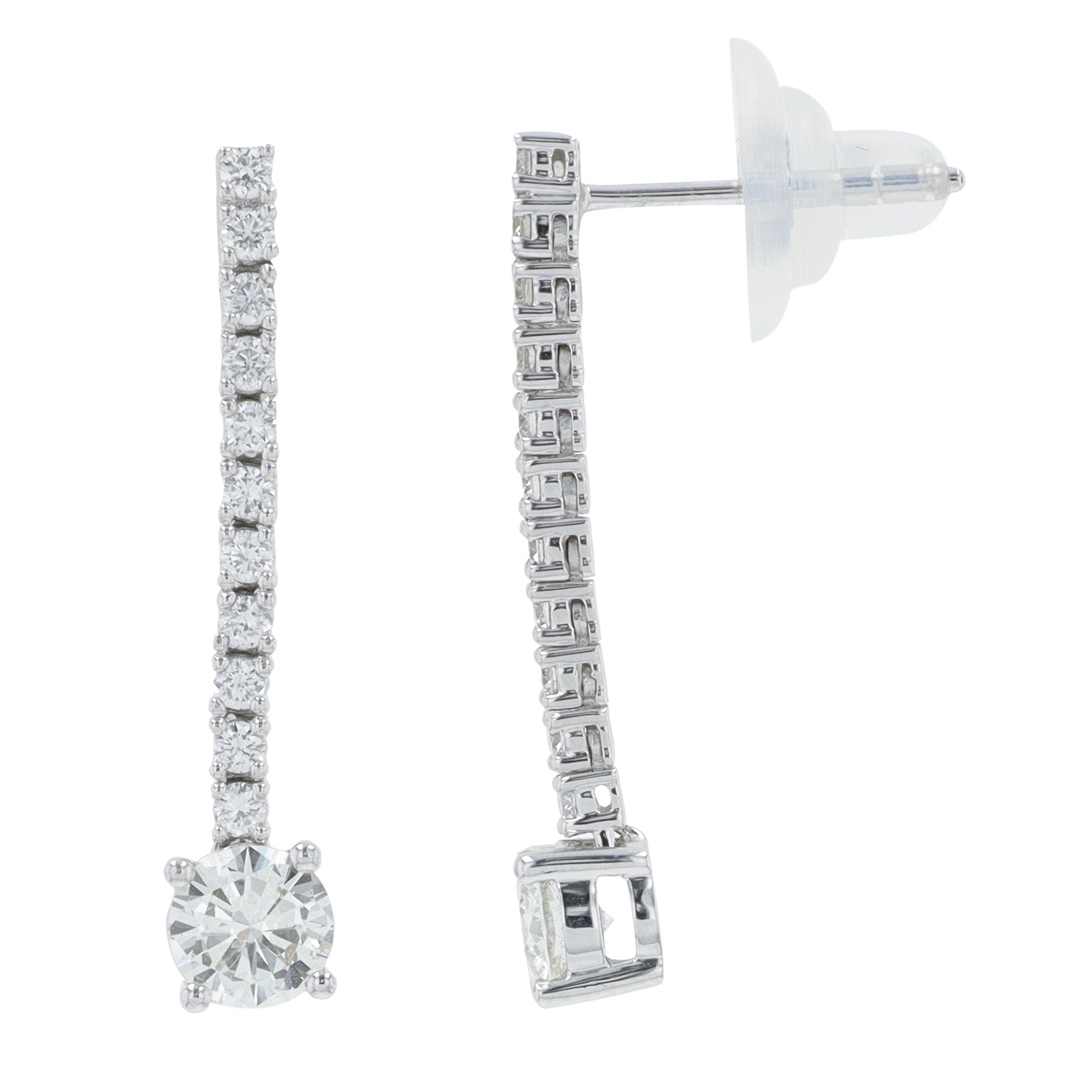 18K WG 2.01 CTW Diamond Earrings