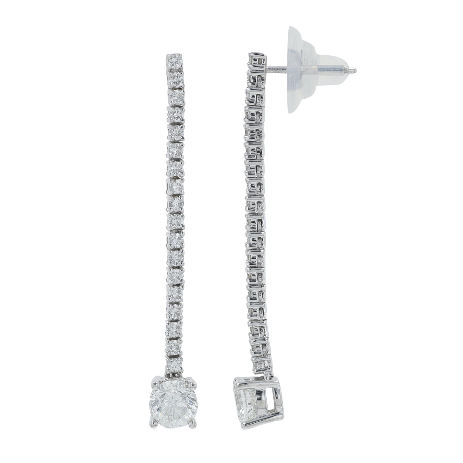 18K WG 2.04 CTW Diamond Earrings