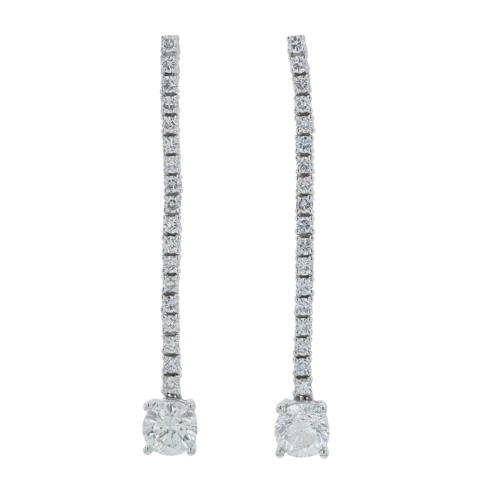 18K WG 2.04 CTW Diamond Earrings