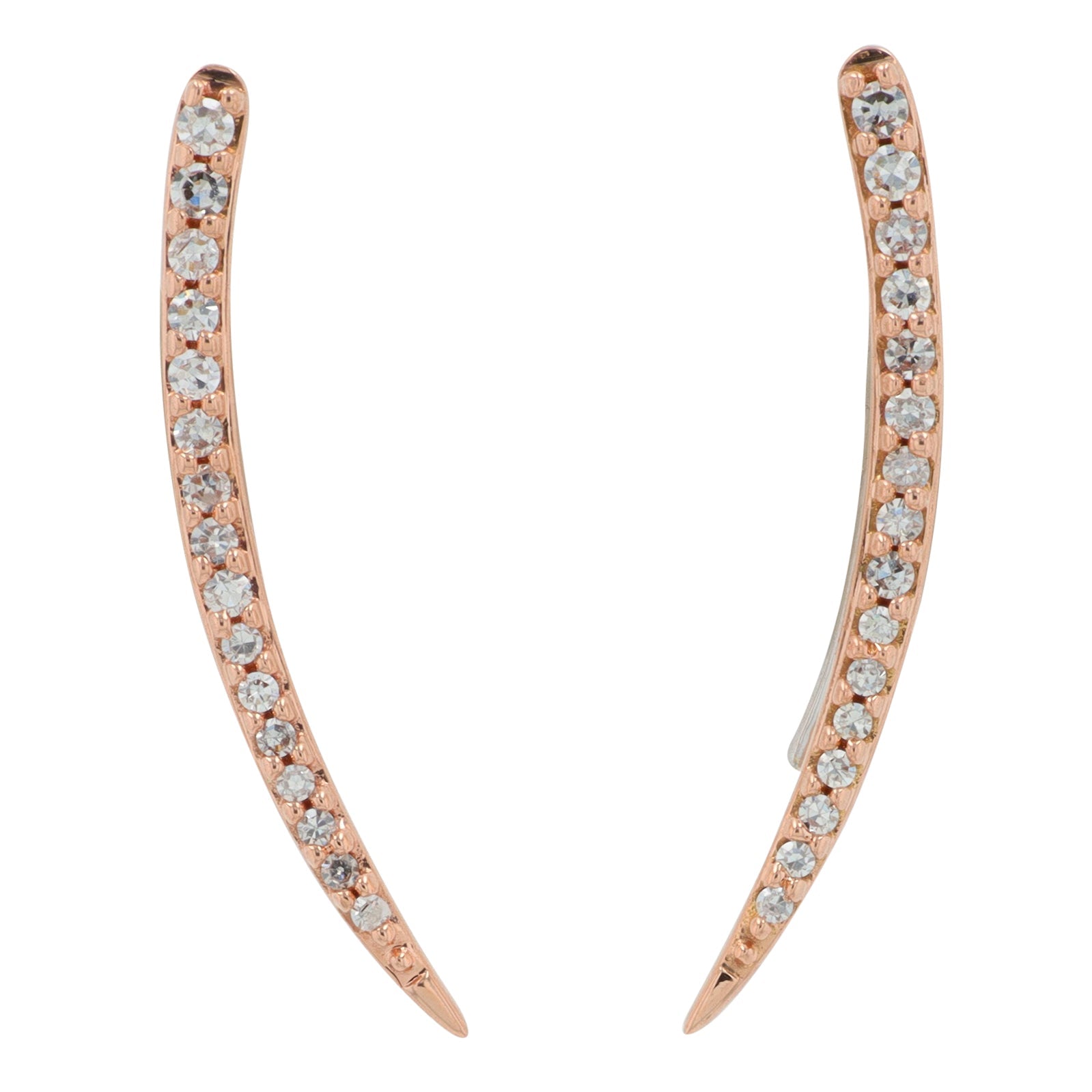 14K RG .15 CTW Diamond Earrings