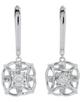 10K WG .16 CT Diamond Earrings