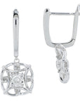 10K WG .16 CT Diamond Earrings
