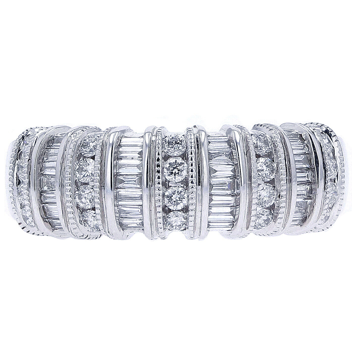 14K WG 1/2 CT Diamond Fashion Band