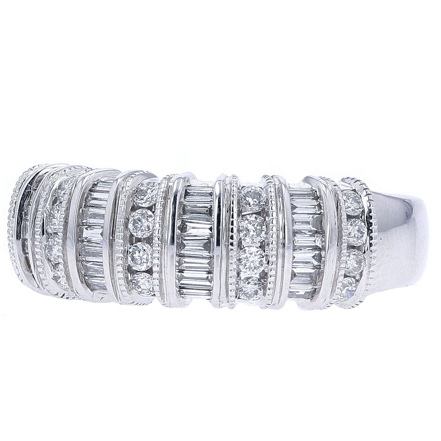 14K WG 1/2 CT Diamond Fashion Band