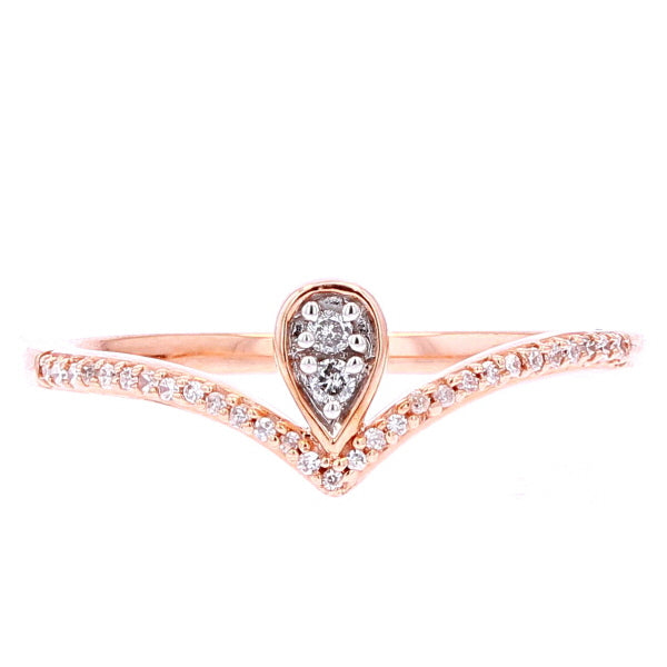 10K RG Diamond Stackable Ring<p><strong>$99</p></strong>