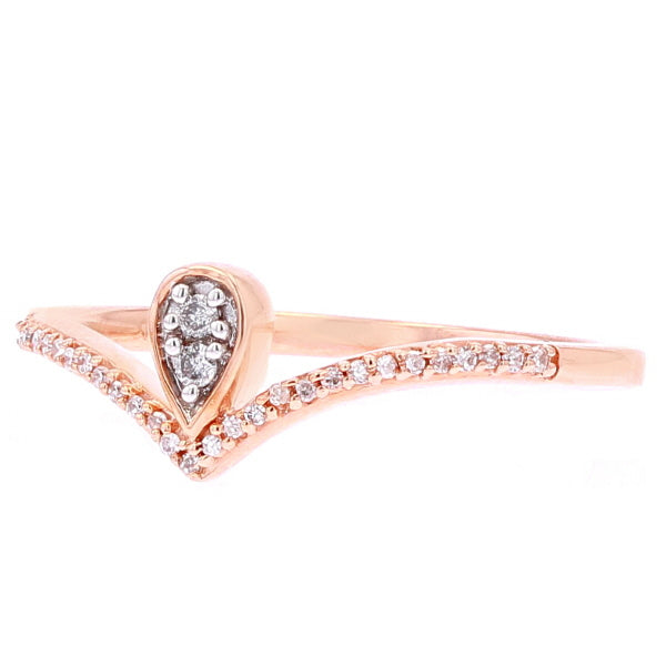 10K RG Diamond Stackable Ring<p><strong>$99</p></strong>