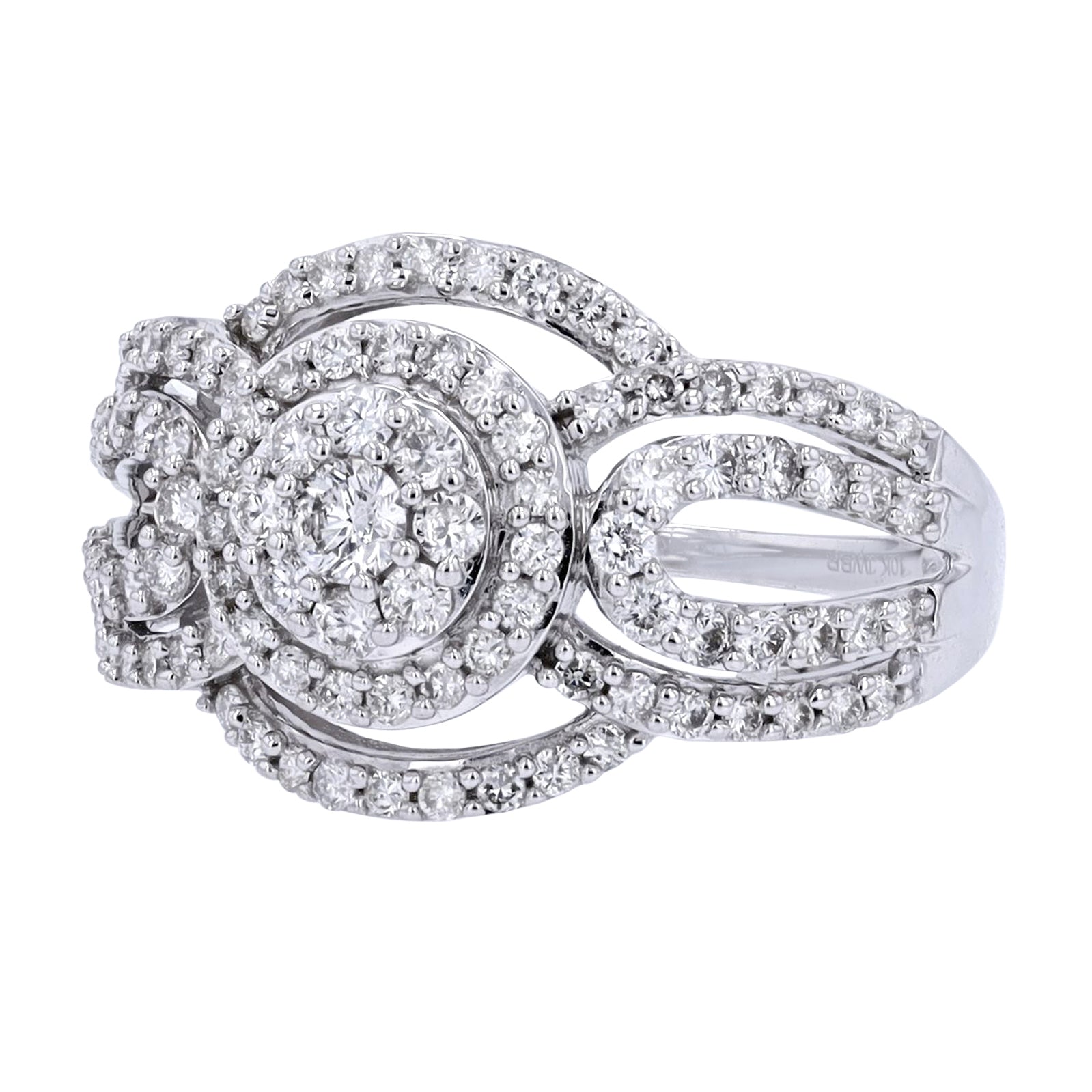 10K WG 1 CT Diamond Ring