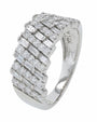 14K WG 1 CTW Diamond Cluster Fashion Ring