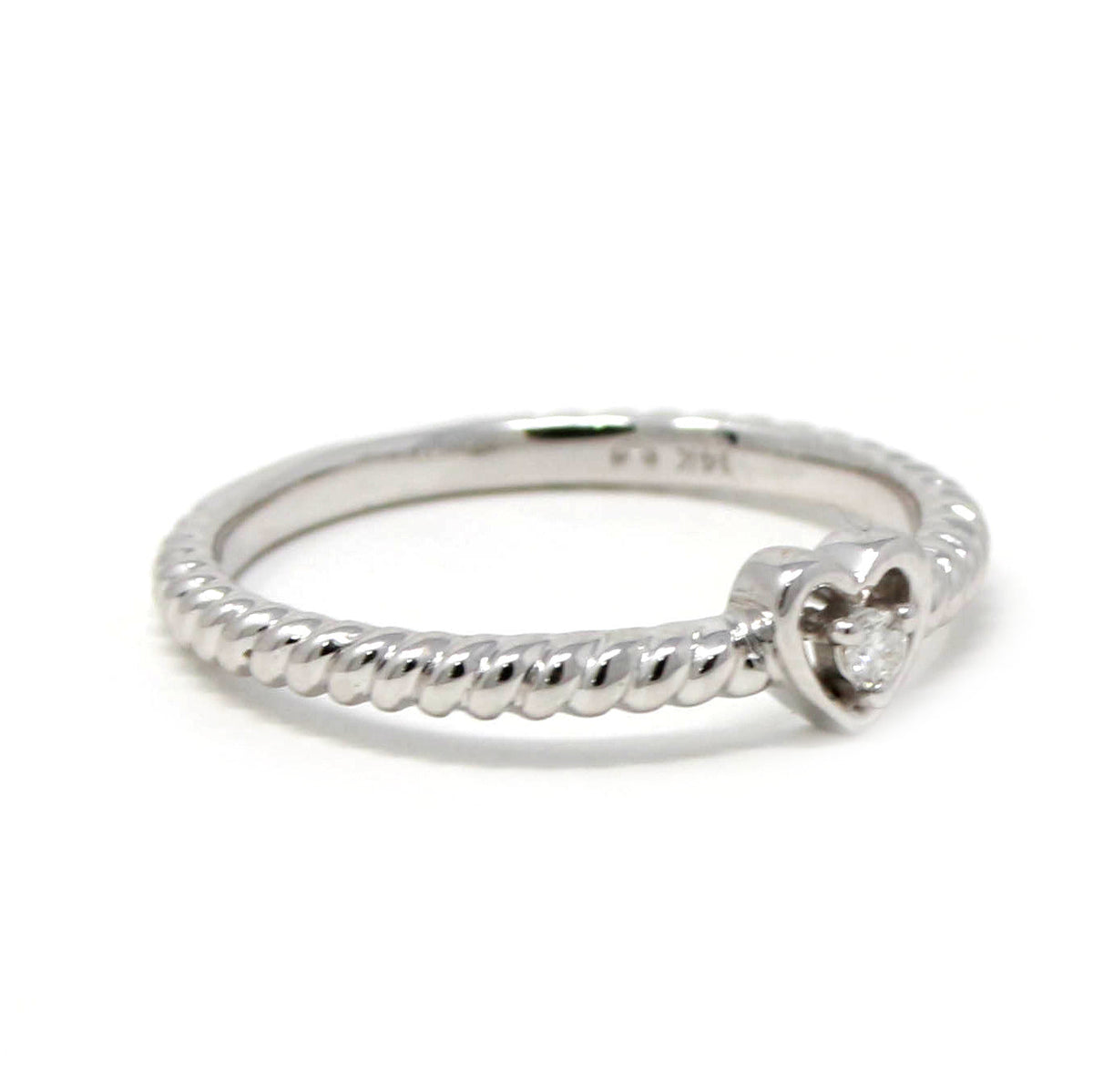 14K Diamond Heart Stackable Ring<p><strong>More Colors Available</p></strong>