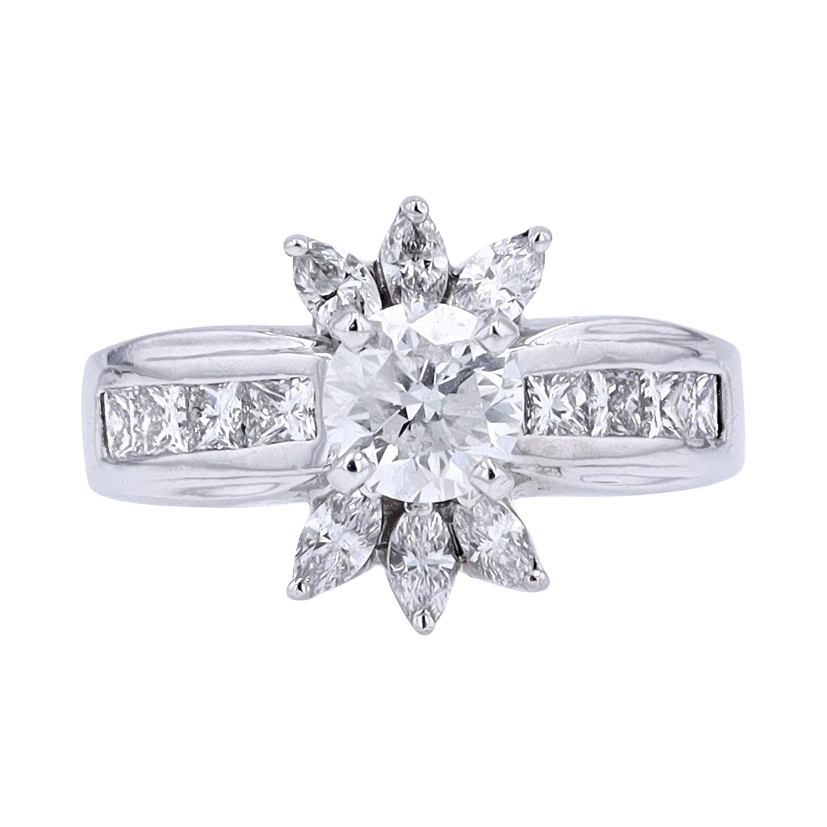 14K WG 0.94 CTR Engagement Rin
