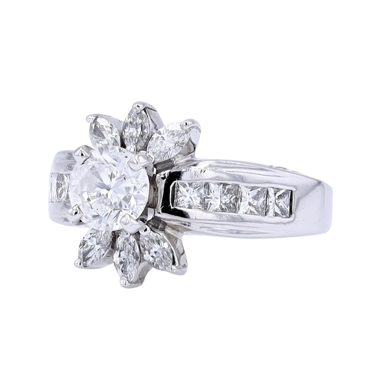 14K WG 0.94 CTR Engagement Rin