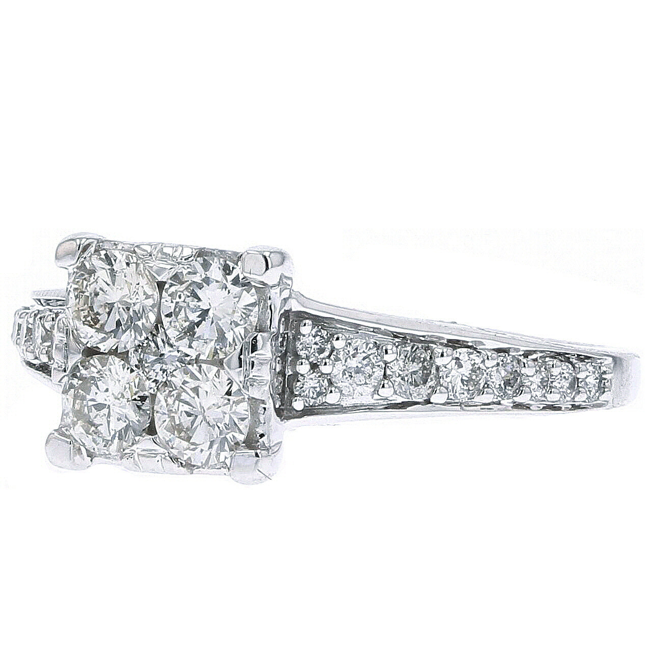 10K WG 1 CTW Diamond Ring