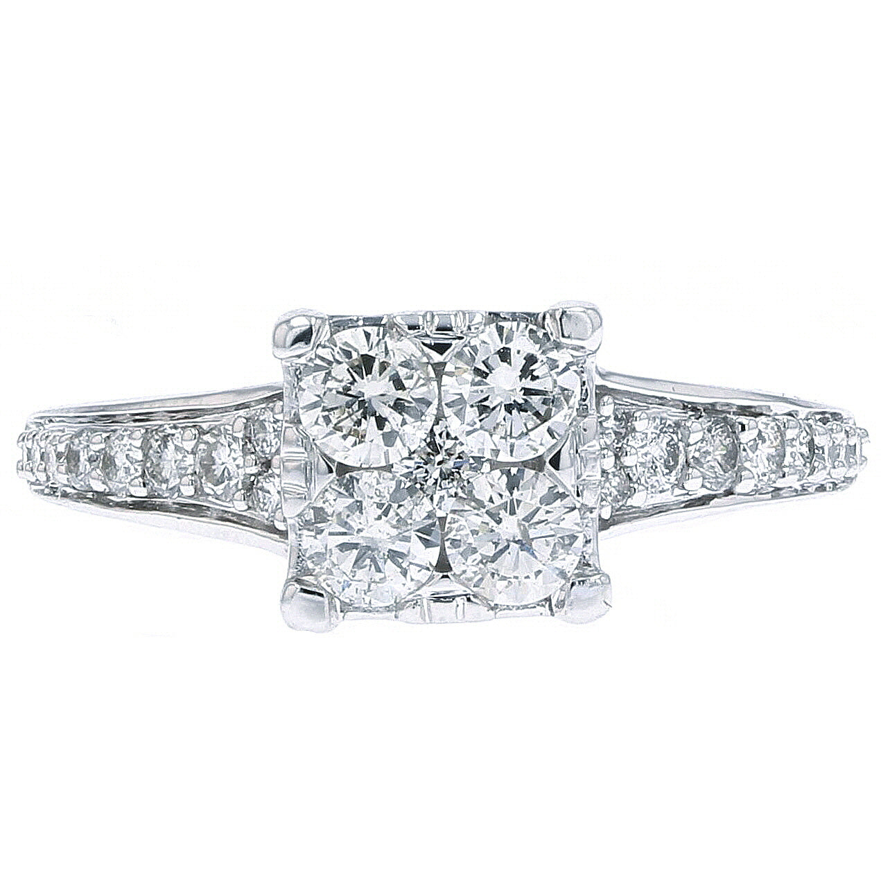 10K WG 1 CTW Diamond Ring