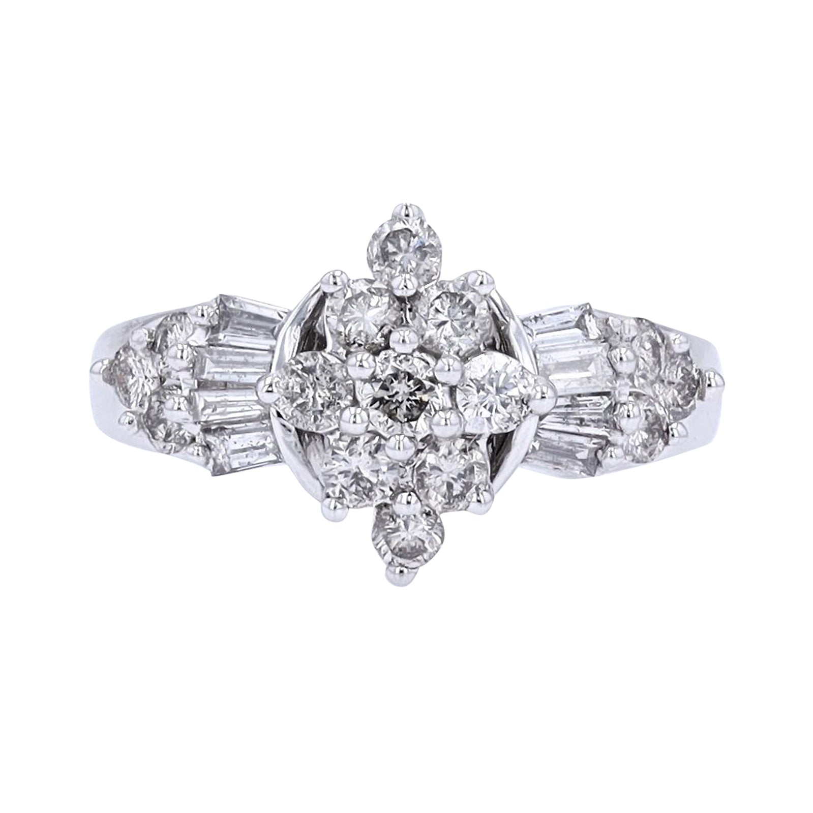 10K WG 1 CTW Diamond Ring