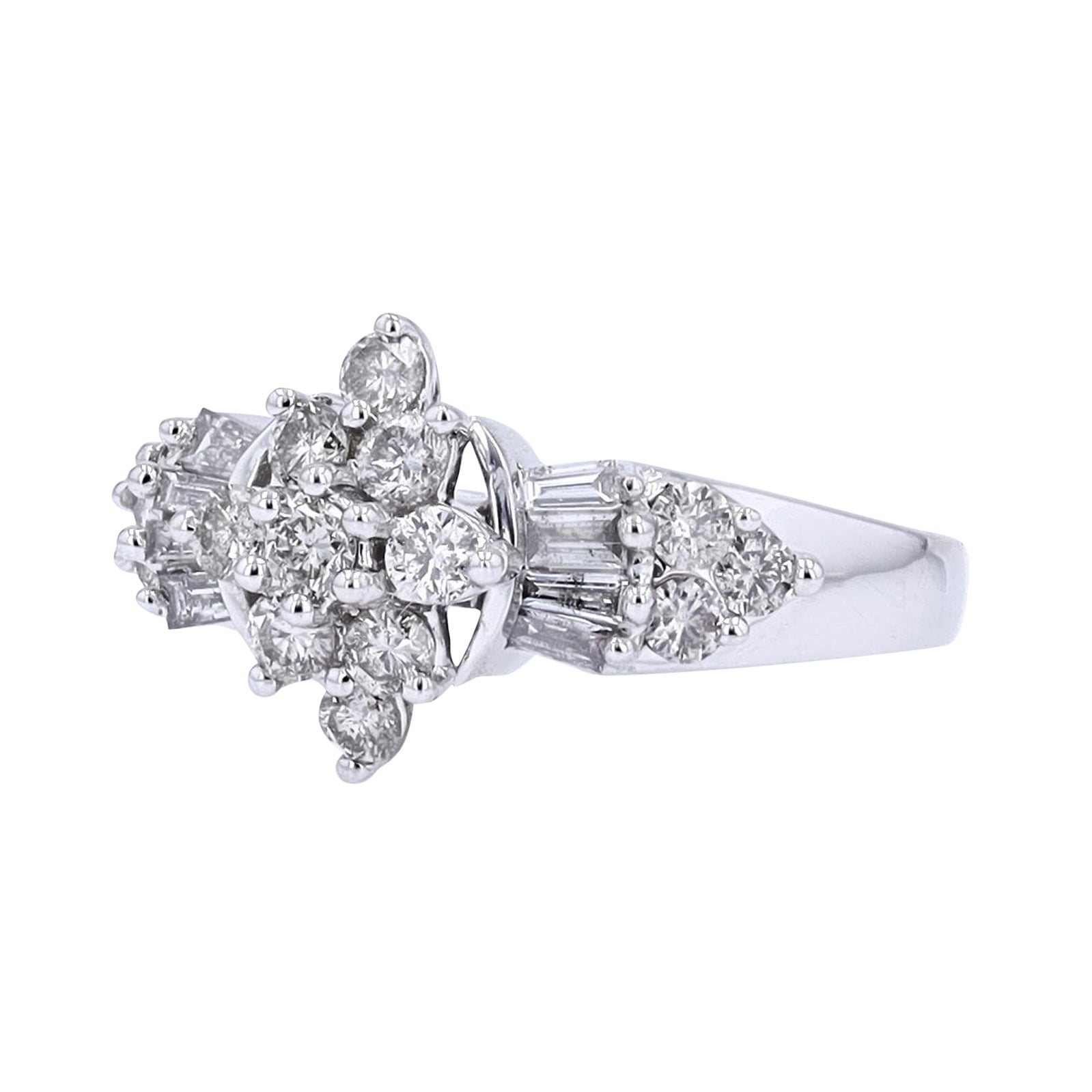 10K WG 1 CTW Diamond Ring