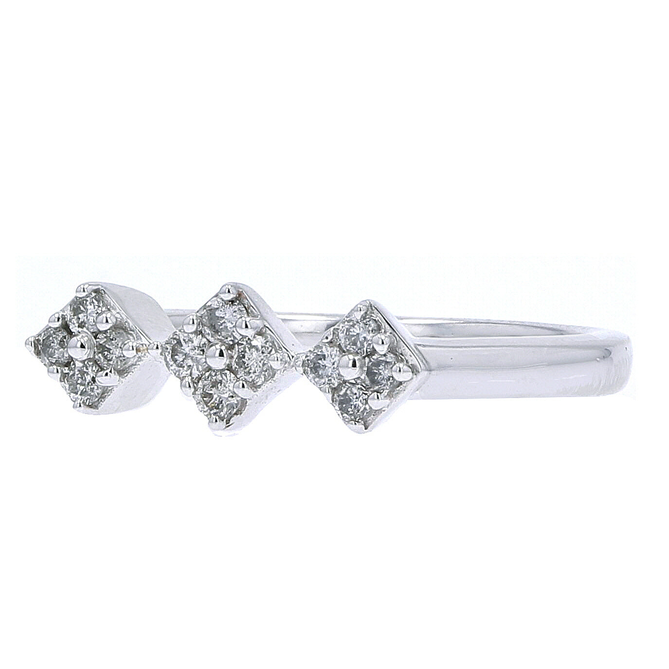 10K WG Diamond Pinky Ring