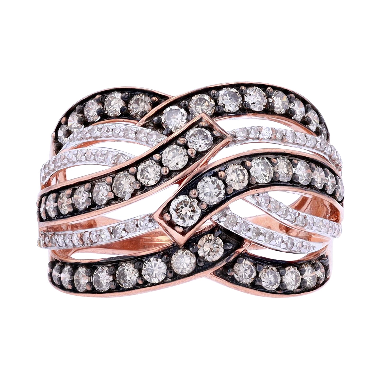 10K RG 1.50 CTW Diamond Ring