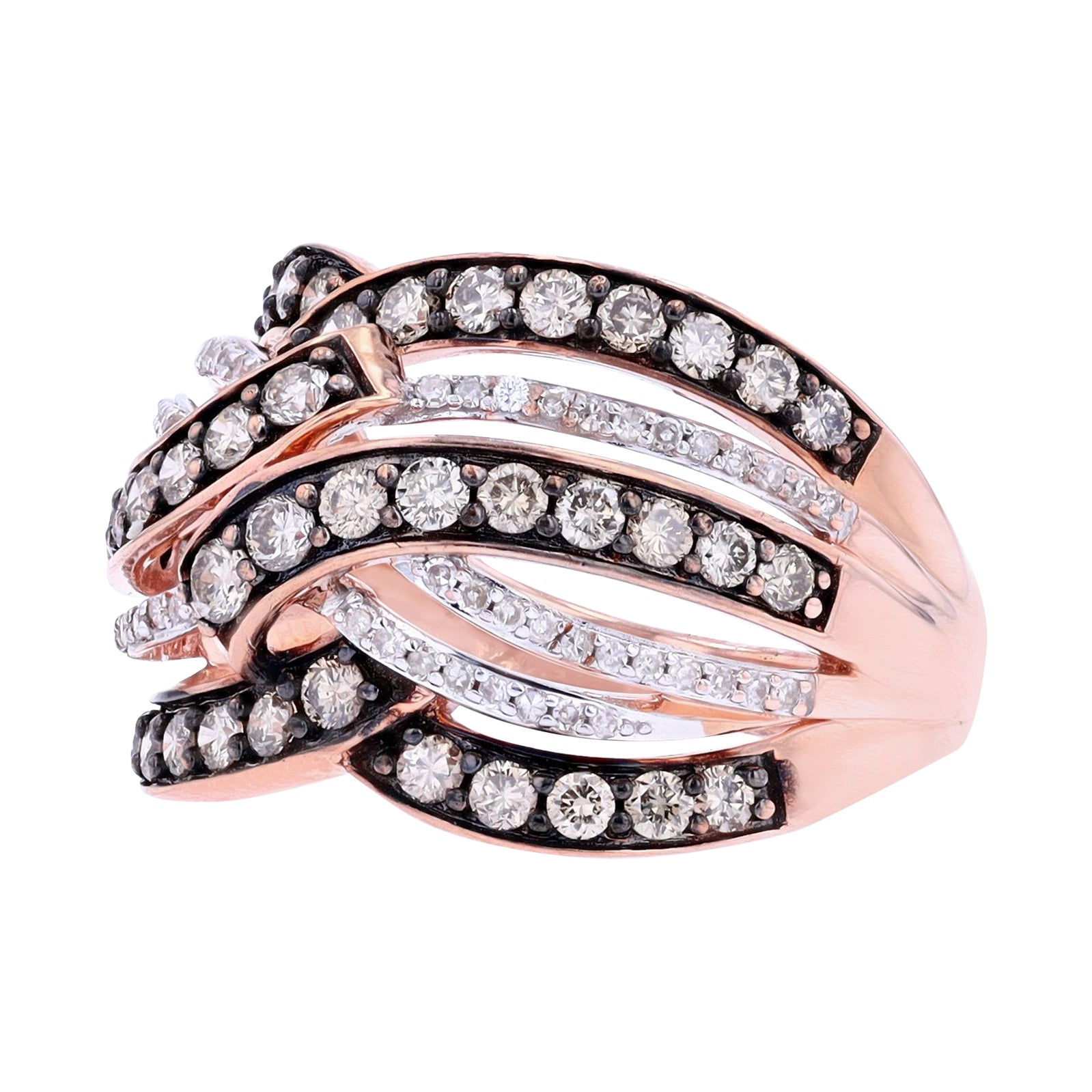 10K RG 1.50 CTW Diamond Ring
