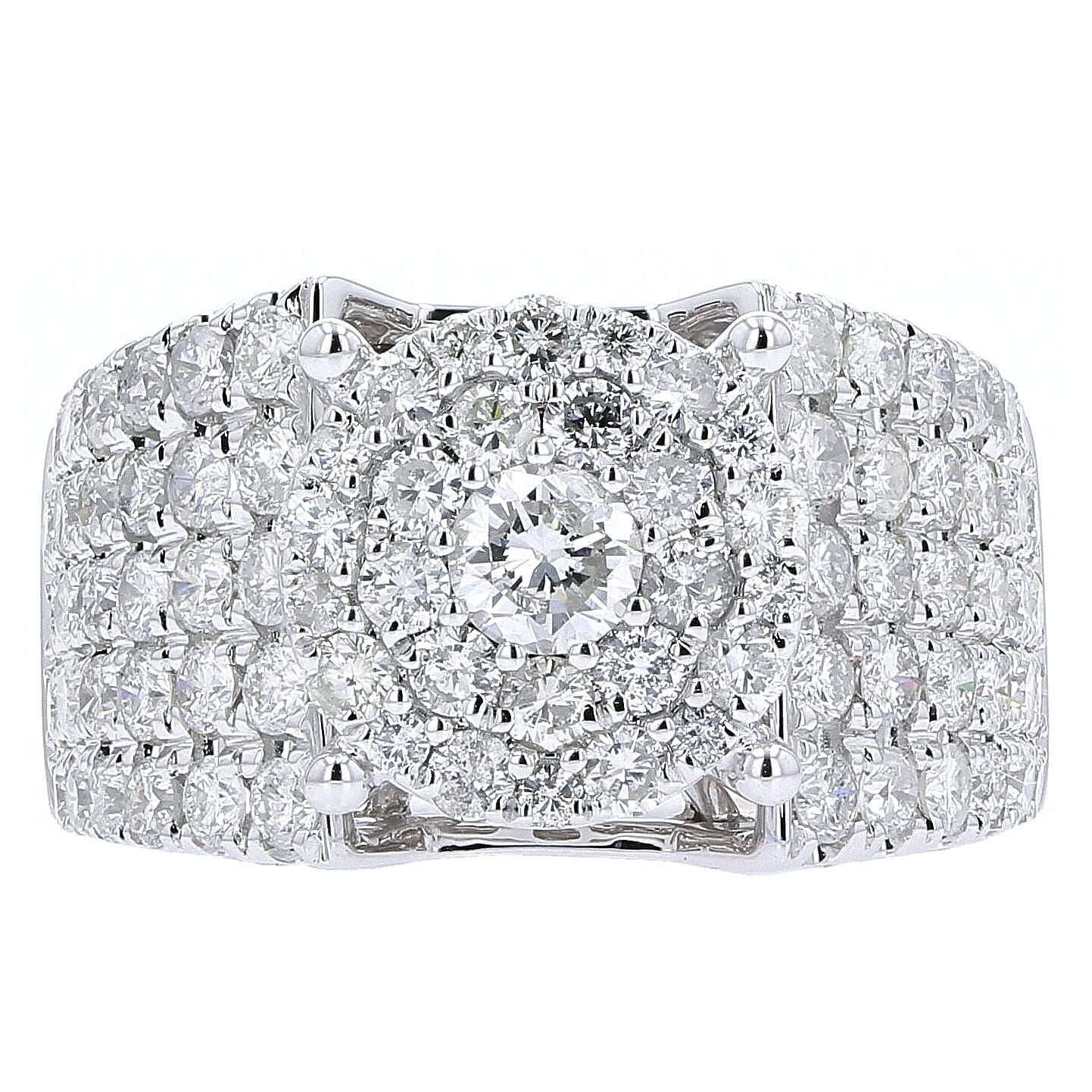 14K Diamond Cluster Cocktail Ring<p><strong>More Colors Available</p></strong>