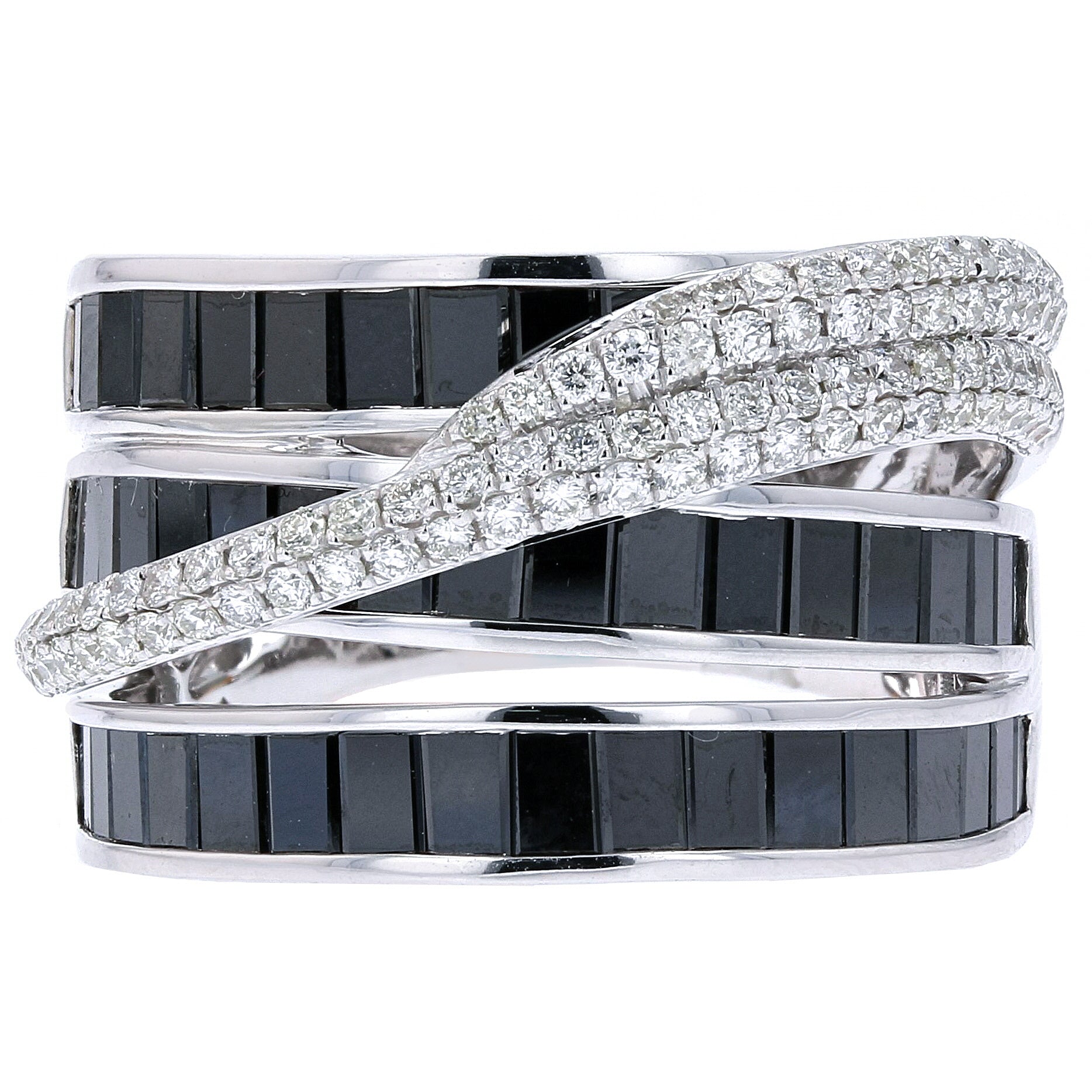 14K WG Black Diamond EFFY Ring