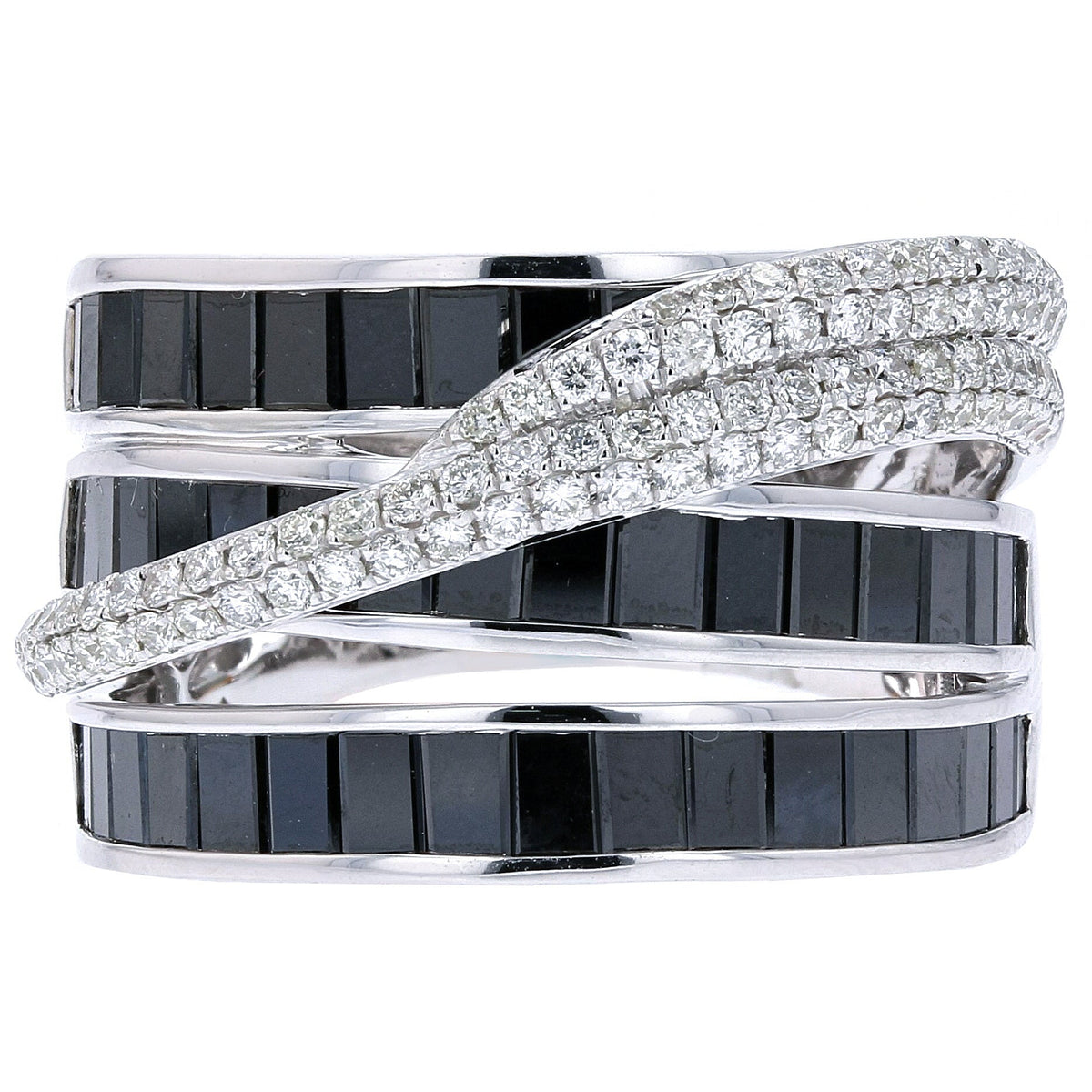 14K WG Black Diamond EFFY Ring