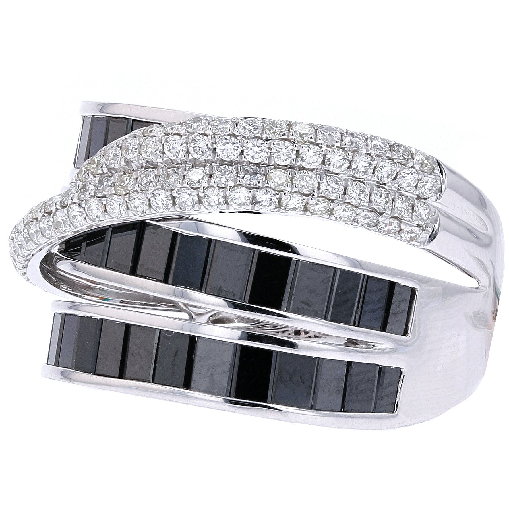 14K WG Black Diamond EFFY Ring