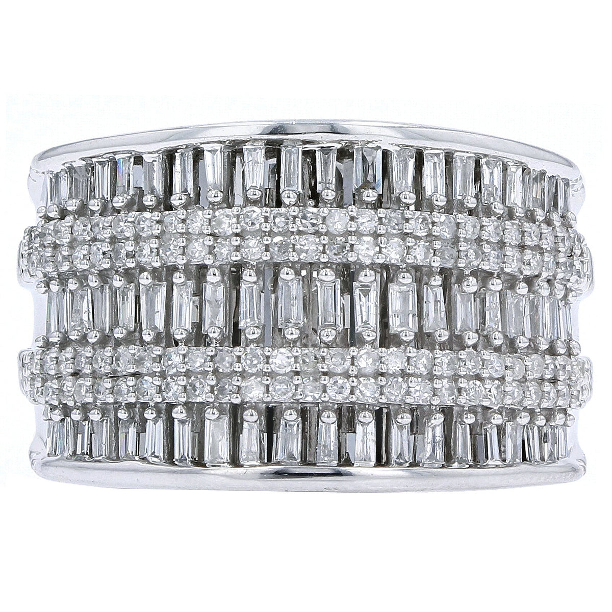 10K WG Wide Diamond Band