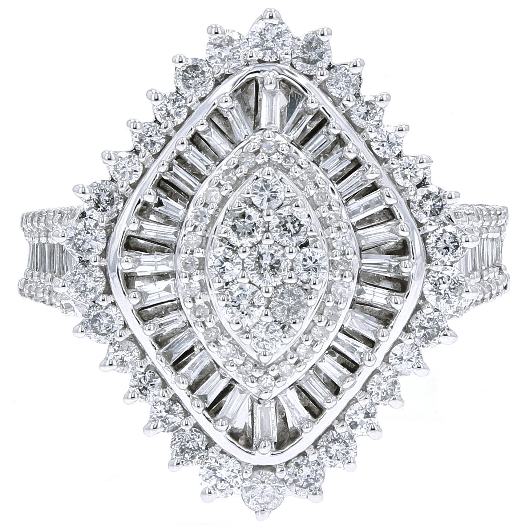 10K WG Diamond Cocktail Ring
