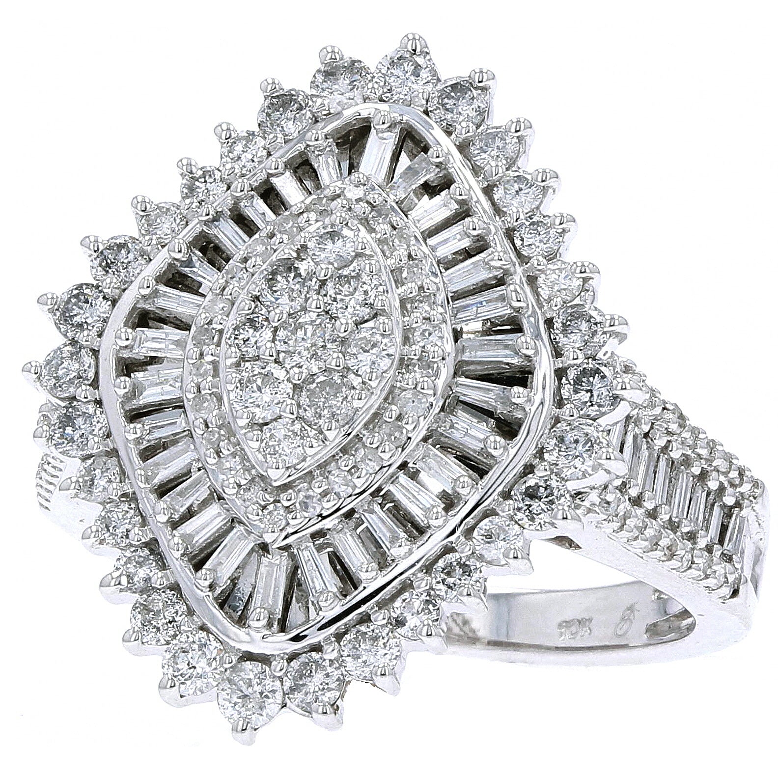 10K WG Diamond Cocktail Ring