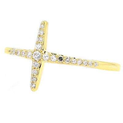 10K YG Diamond Cross Ring<p><strong>$100</p></strong>