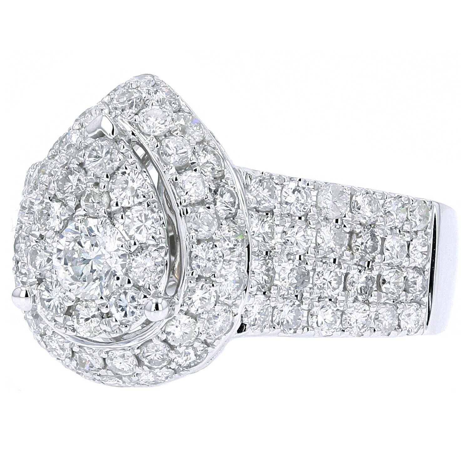 14K WG 2 CTW Diamond Ring WITH 1/4 CT Center