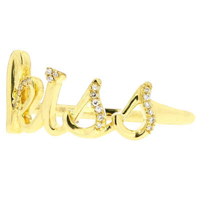 10K YG Diamond 'Kiss' Ring