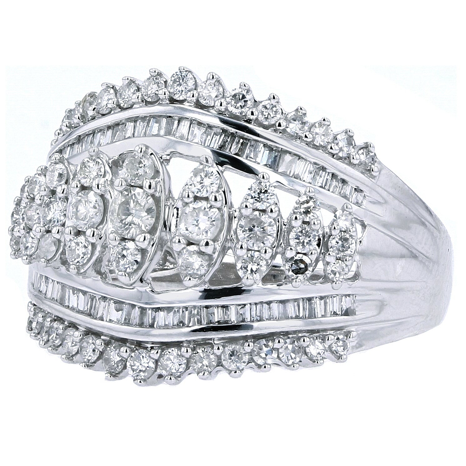 10K WG 1 CTW Diamond Ring