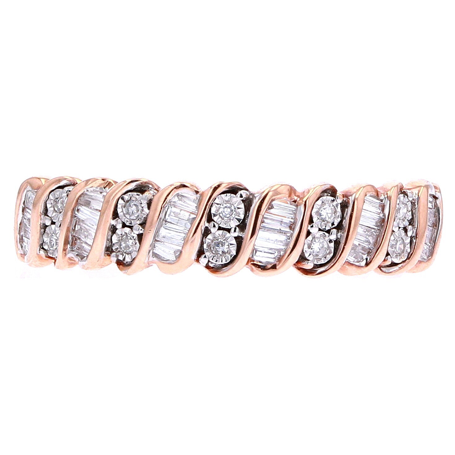 10K Diamond S-Bar Band<p><strong>More Colors Available</p></strong>