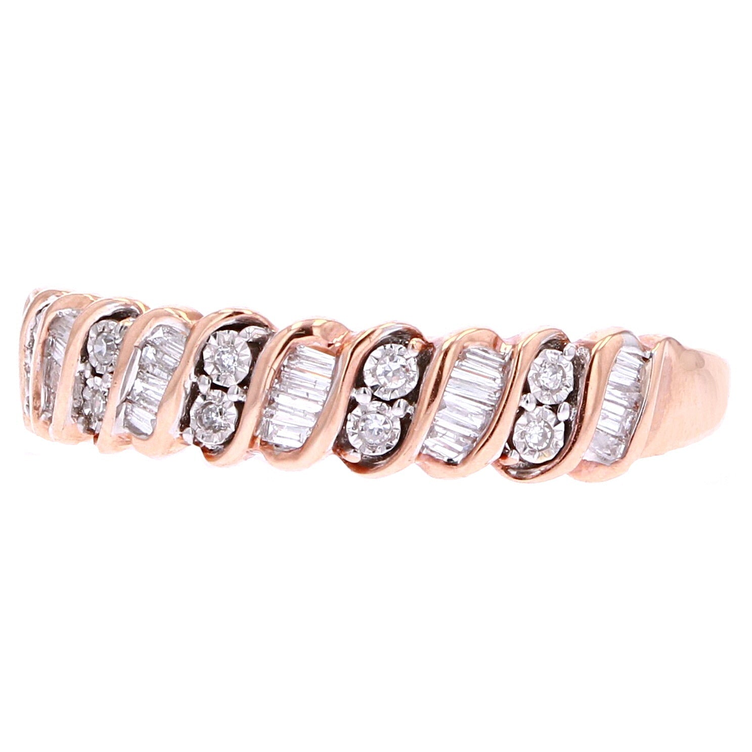10K Diamond S-Bar Band<p><strong>More Colors Available</p></strong>