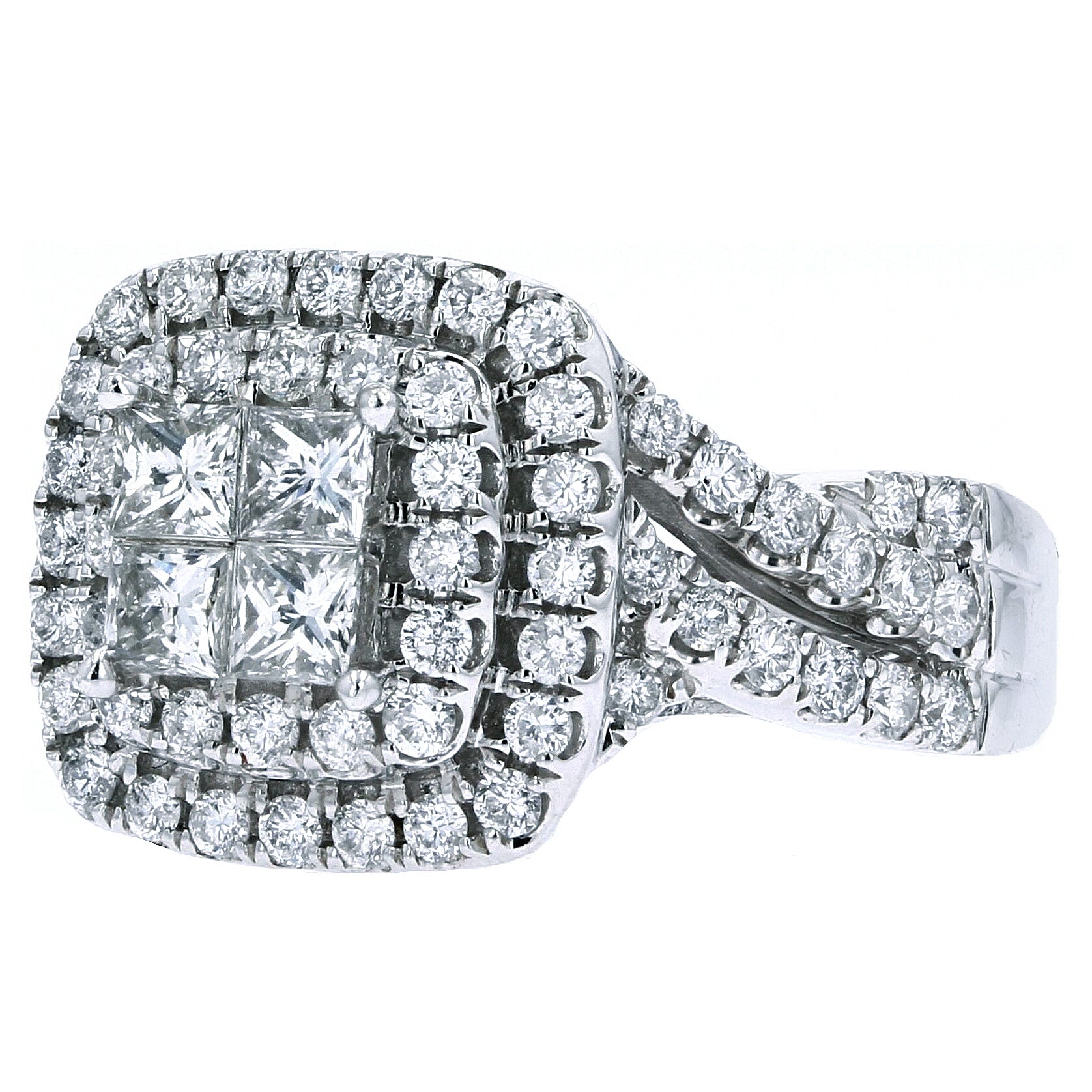 14K WG 1 1/2 CTW Diamond Ring