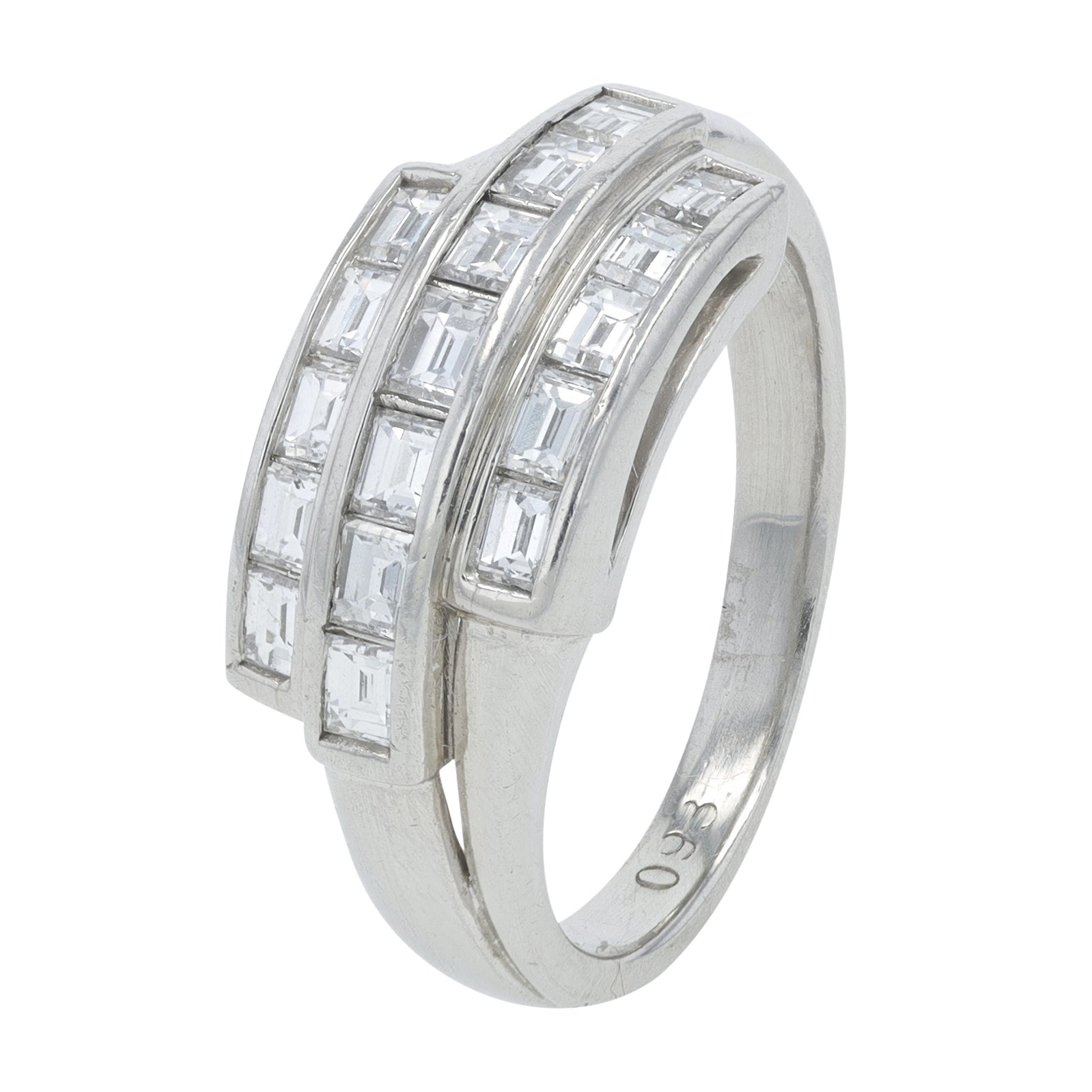 PT900 .93 CTW Diamond Ring