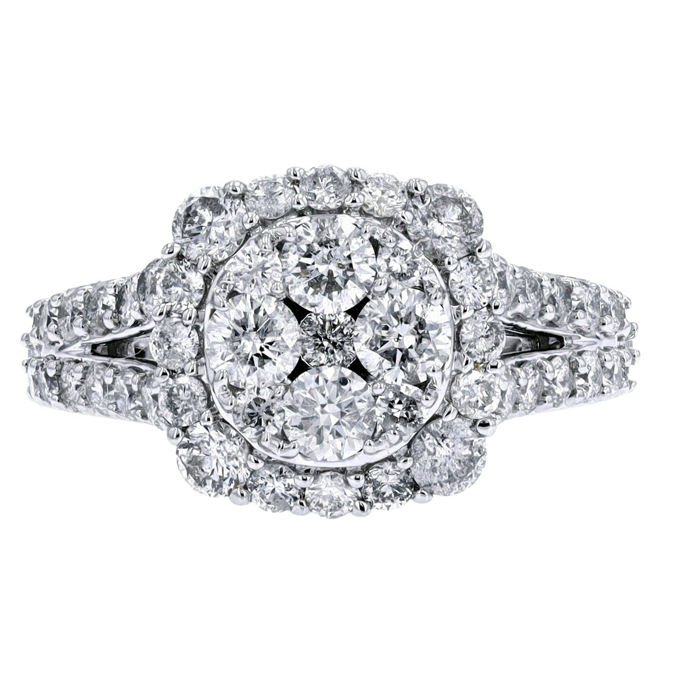 14K WG 2 CTW Diamond Ring