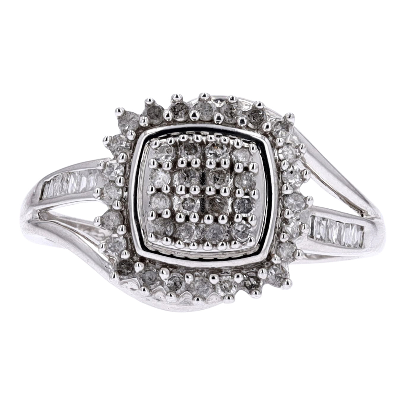 10K WG 1/3 CTW Diamond Ring
