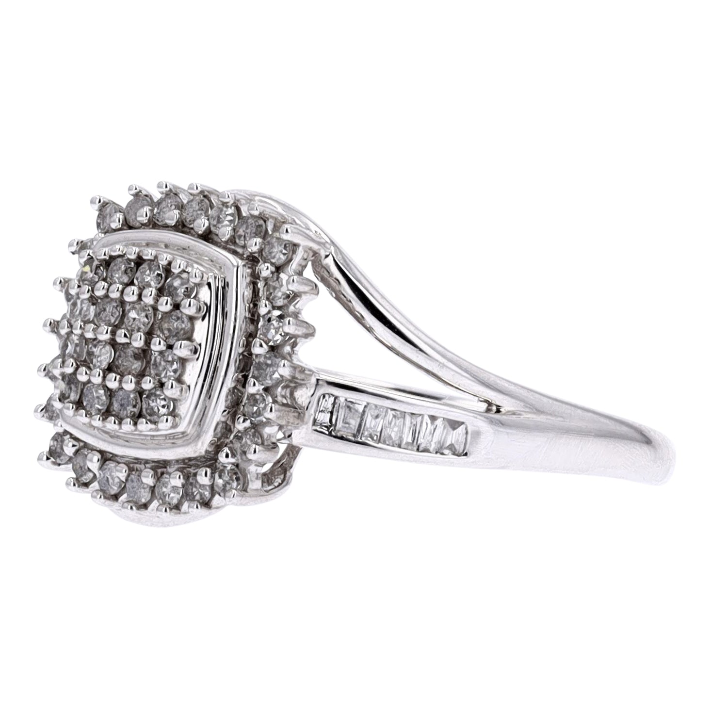 10K WG 1/3 CTW Diamond Ring