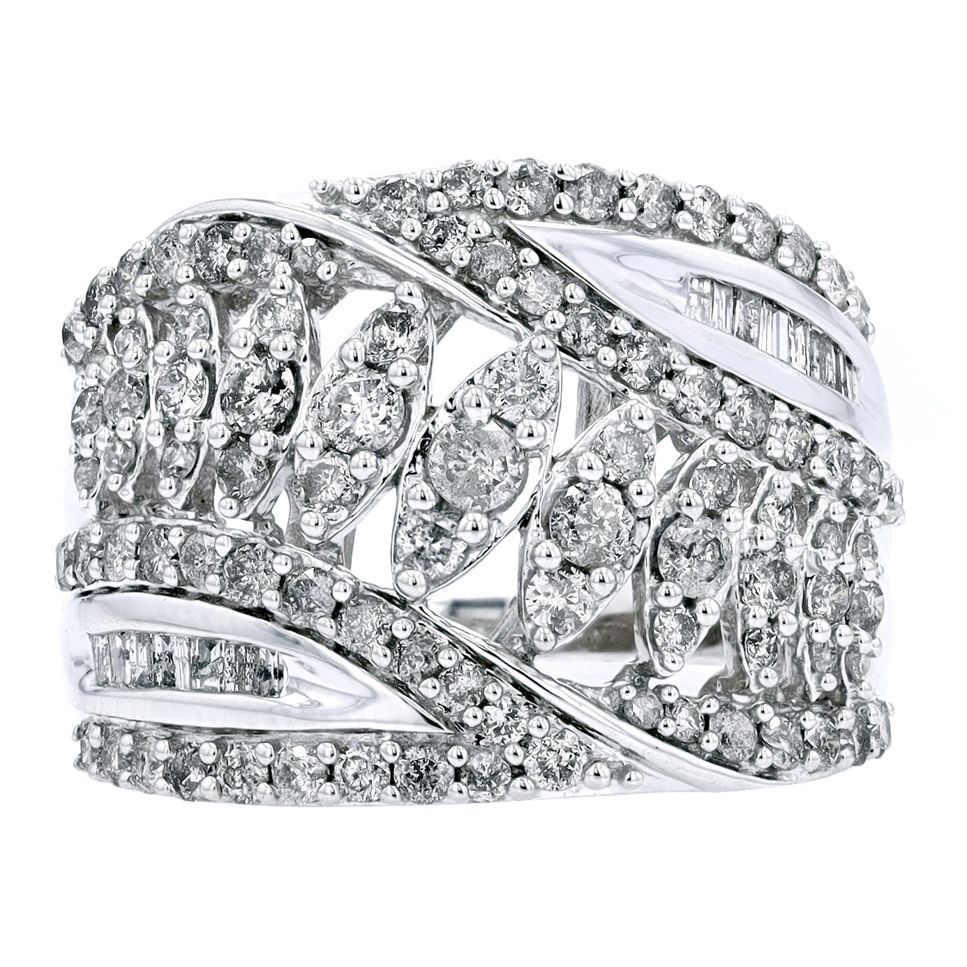 10K WG 1 1/2 CTW Diamond Ring