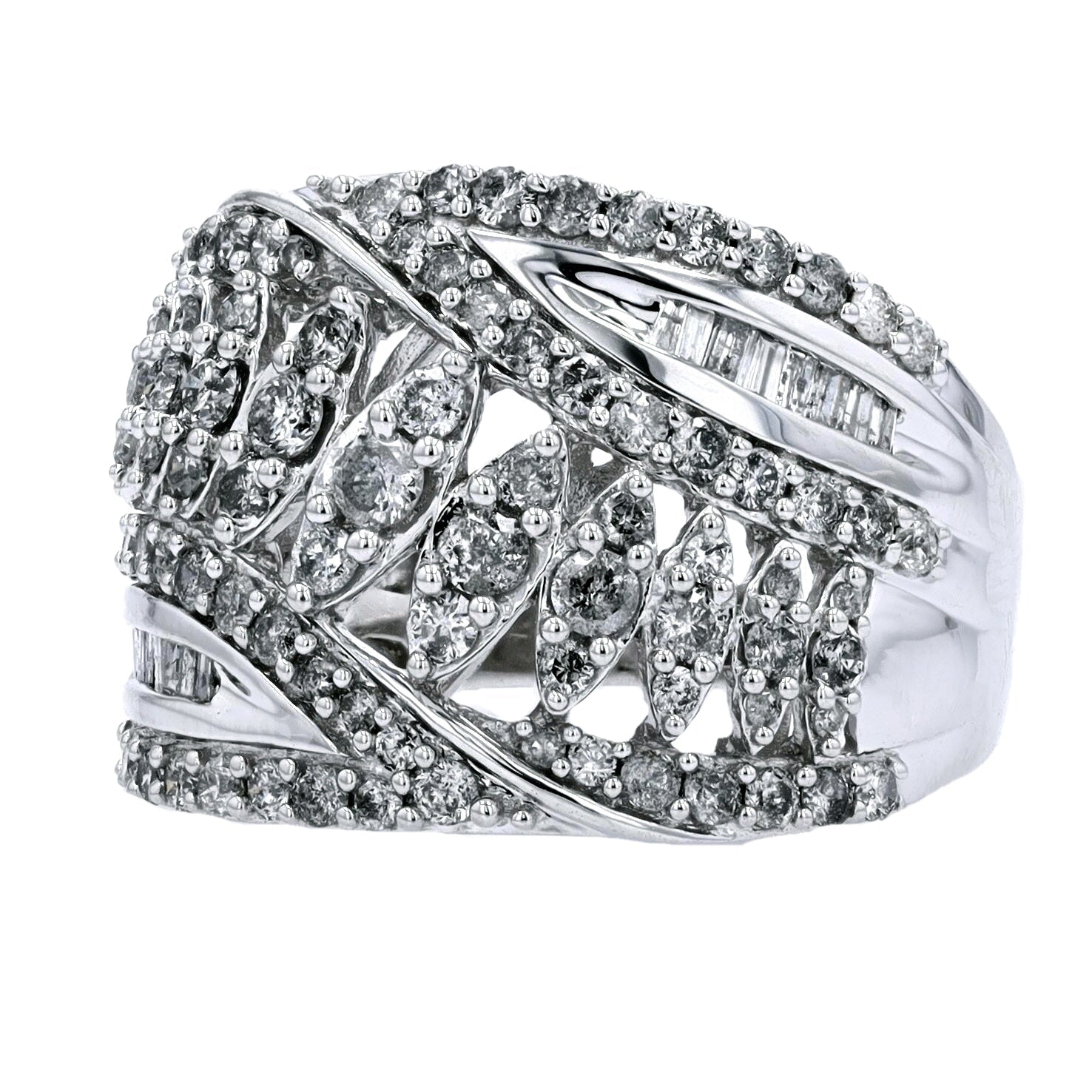 10K WG 1 1/2 CTW Diamond Ring