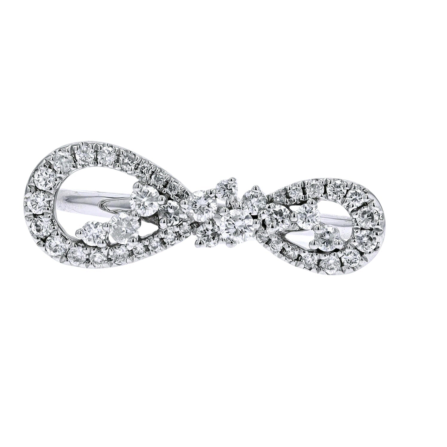 10K WG Diamond Infinity Ring