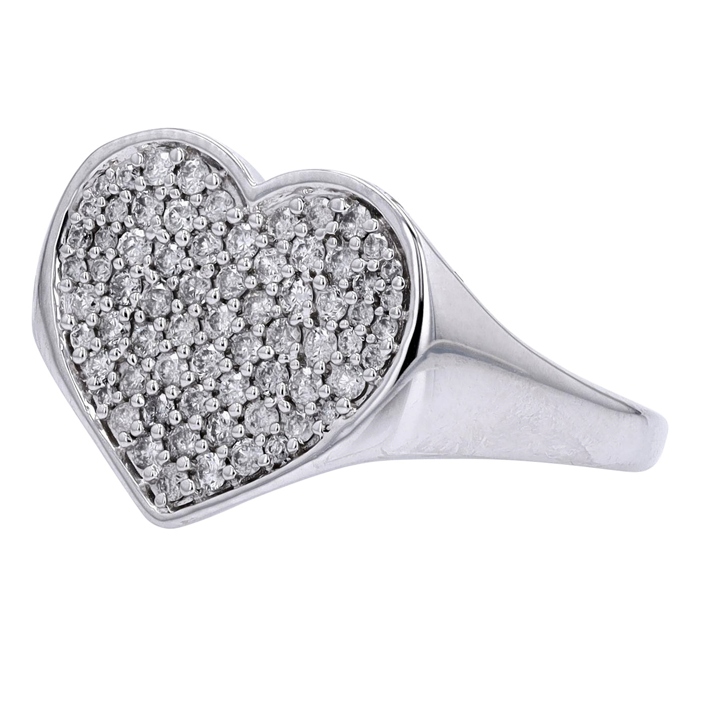 10K WG Diamond Heart Ring