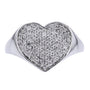 10K WG Diamond Heart Ring