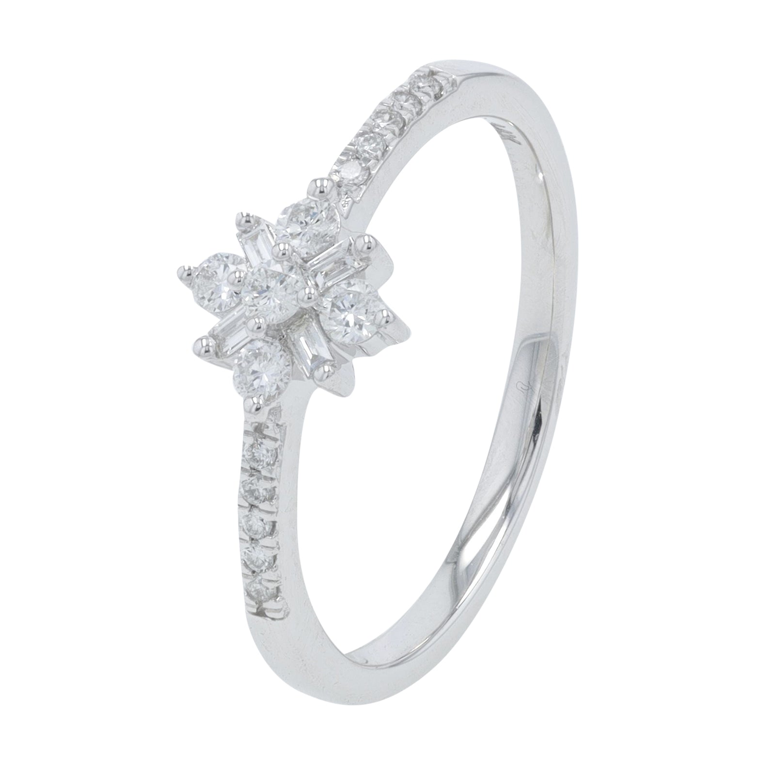 14K WG .25 CT Diamond Ring