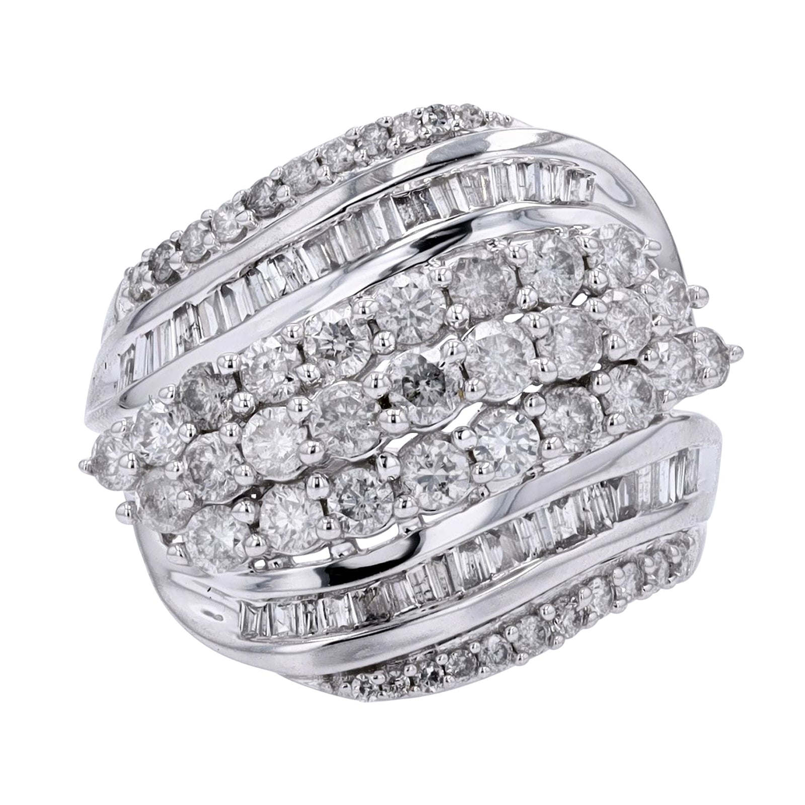 10K WG 2 CTW Diamond Ring
