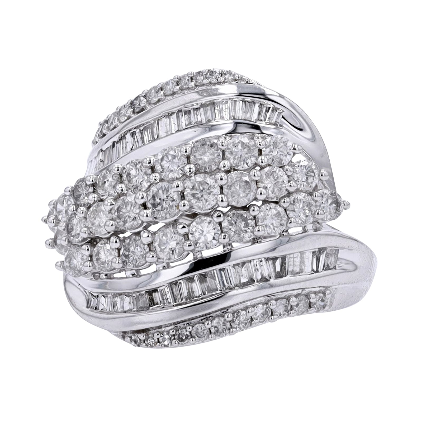 10K WG 2 CTW Diamond Ring