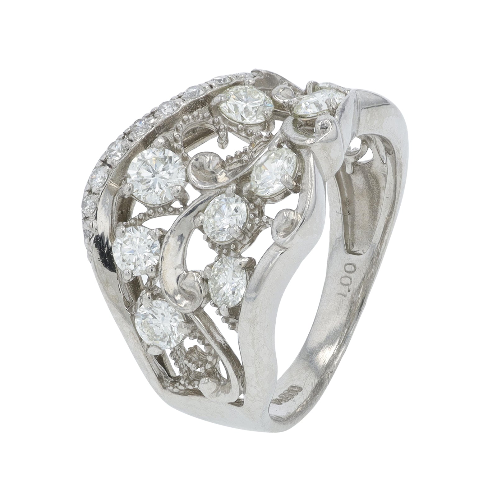 PT900 1 CTW Diamond Ring